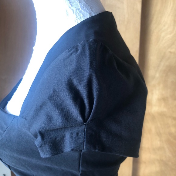 Beautiful Black Dress, midi length with slit in back. - Picture 5 of 8